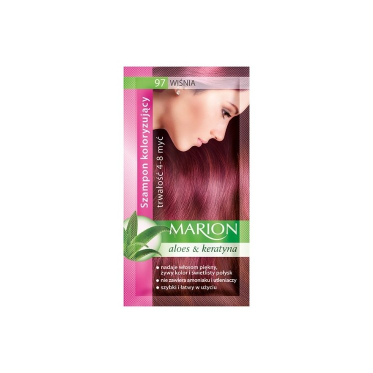 Marion Färbeshampoo mit Aloe-Extrakt 4-8 Wäschen /97/ Kirsche 40 ml