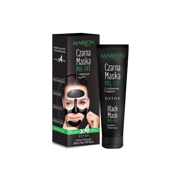 Marion Detox Black Peel-off Mask for the face with activated carbon 25 g