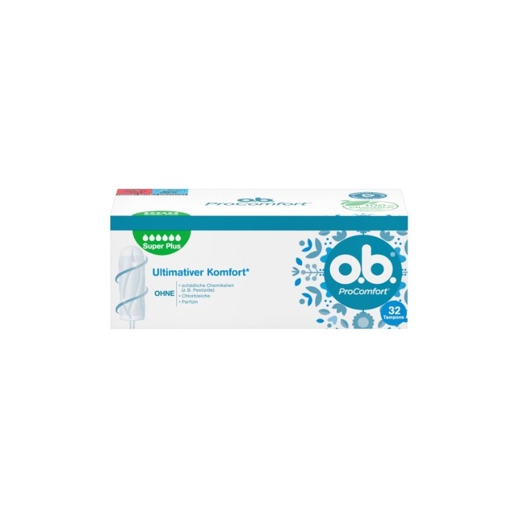 OB ProComfort Super Plus Hygienetampons, 32 Stück