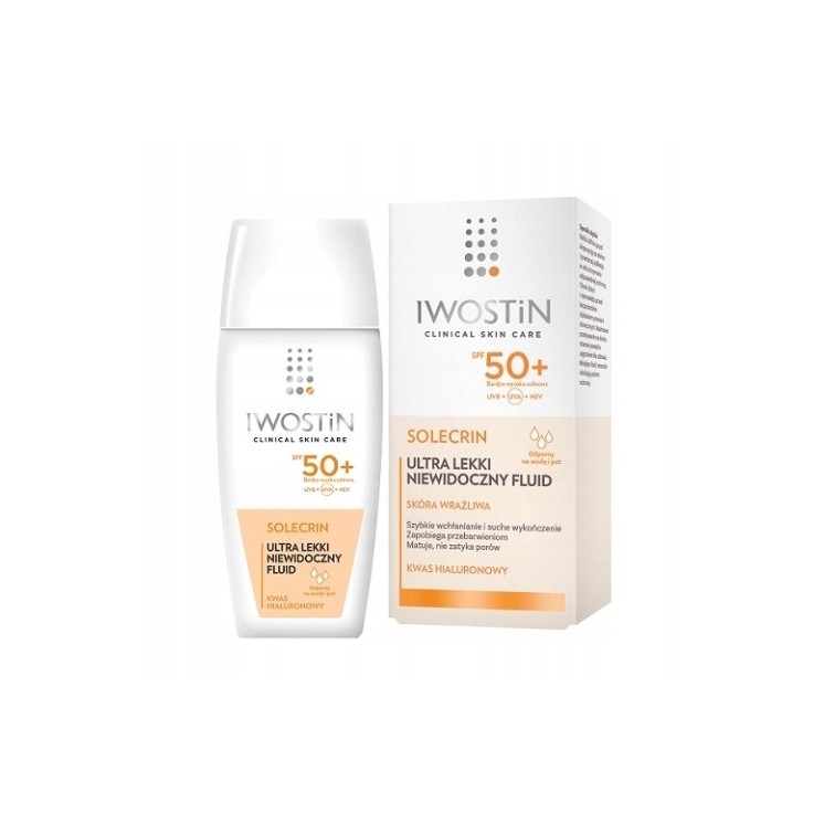 Iwostin Solecrin Ultra onzichtbare gezichtsvloeistof SPF50 40 ml