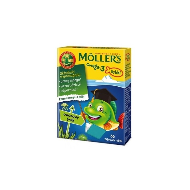 Moller's Omega-3-Fischgelees mit Fruchtgeschmack 36 Stück