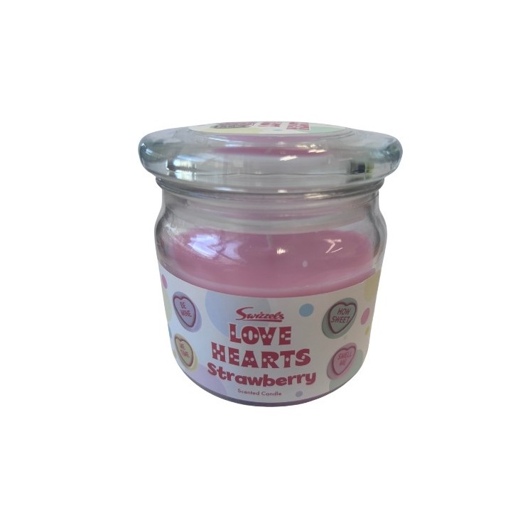 Ароматична свічка Swizzels Love Hearts Strawberry 227 г