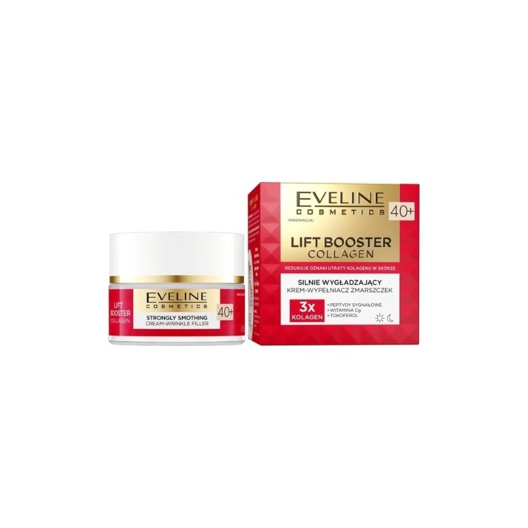 Eveline Lift Booster Collagen Stark glättende Creme – Faltenfüller 40+ 50 ml
