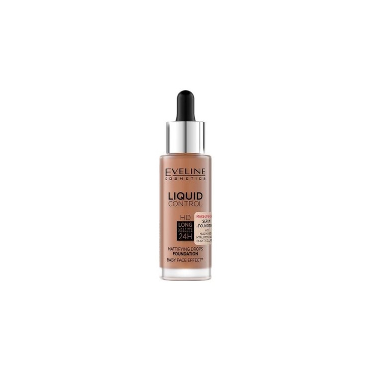 Eveline Liquid Control Facial foundation with Niacinamide in Droper /065/ Toffee 32 ml