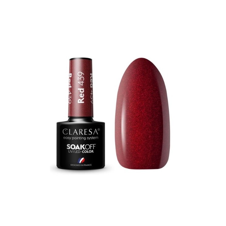 Claresa Red Hybrid nail polish /439/ 5 g