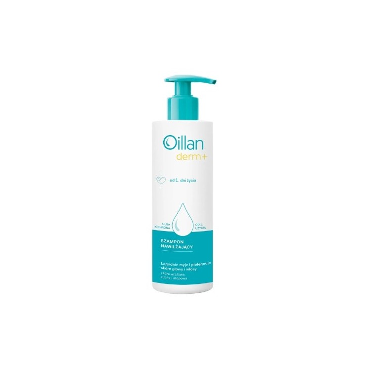 Oillan Derm+ Шампунь зволожуючий для шкіри голови з першого дня життя 180 мл