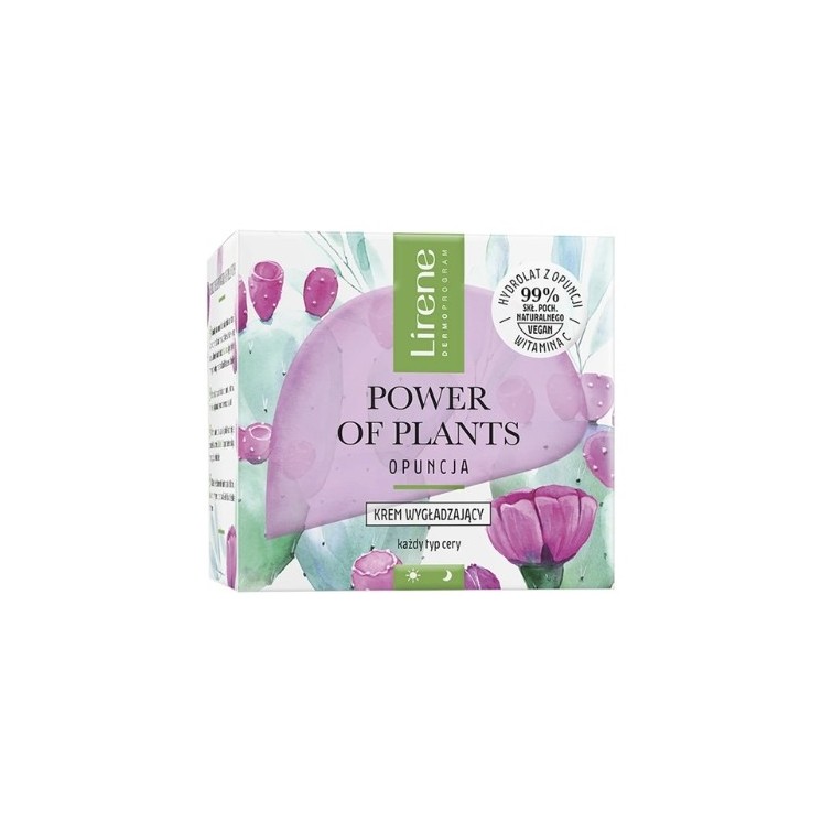 Lirene Power of Plants розгладжуючий крем для обличчя опунція 50 мл
