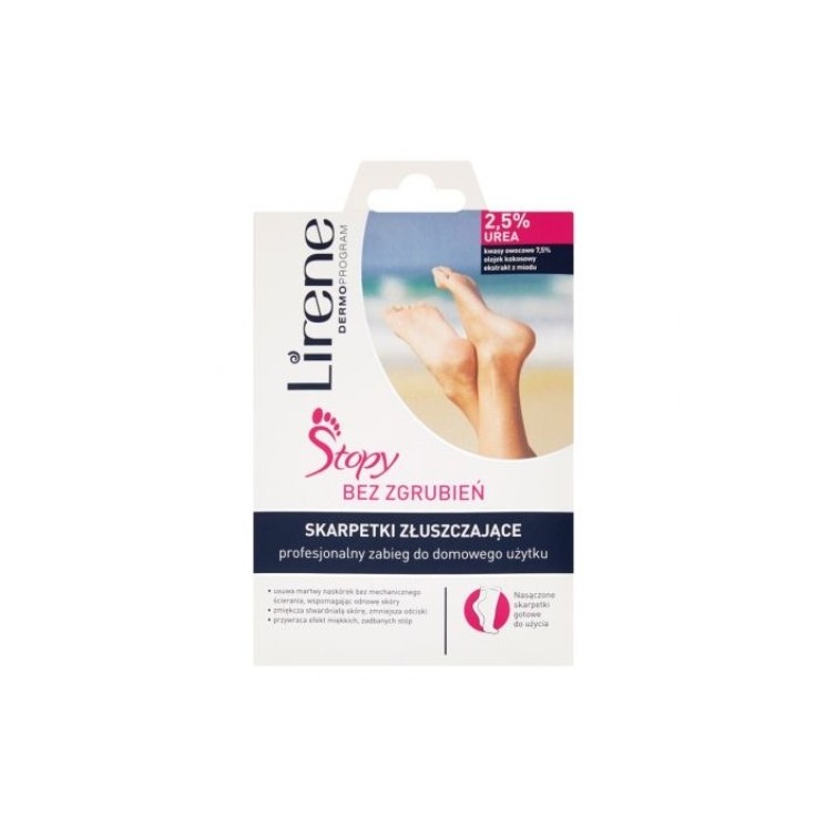 Lirene Exfoliating Socks Professional treatment for home use, 1 pair