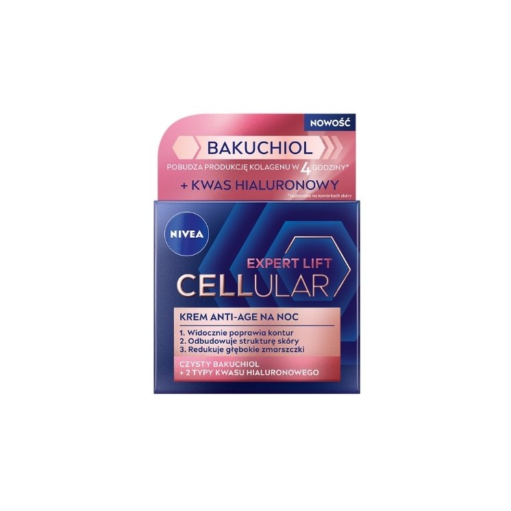 Nivea Cellular Expert Lift Bakuchiol Anti-Aging Nachtgezichtscrème 50 ml