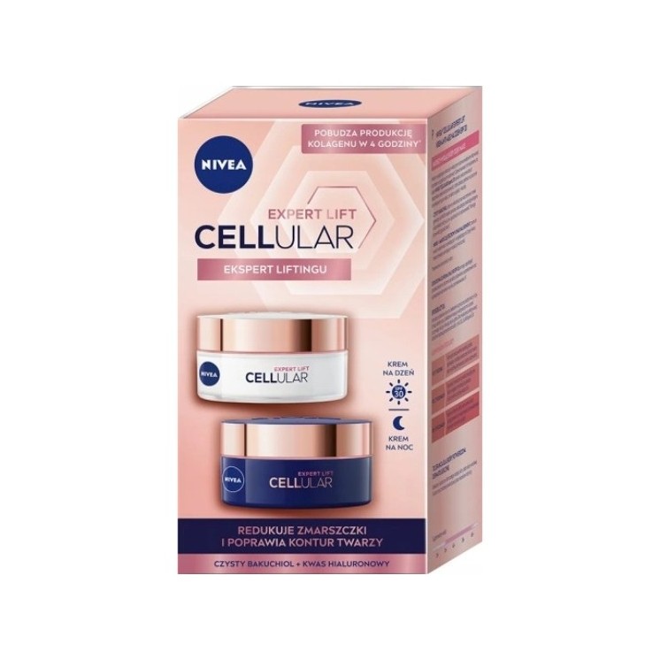 Nivea Cellular Expert Lift Anti-Aging-Geschenkset Tagesgesichtscreme SP30 50 ml + Nachtgesichtscreme 50 ml