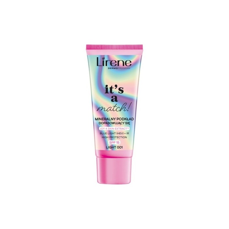 Мінеральний тональний крем для обличчя Lirene It's a Match SPF15 /001/ Light 30 мл