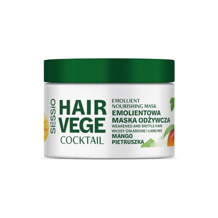 Sessio Hair Vege Cocktail erweichende, nährende Haarmaske Mango und Petersilie 250 g
