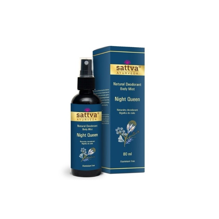 Sattva Ayurveda Night Queen natürliches Deodorant – Körperspray 80 ml