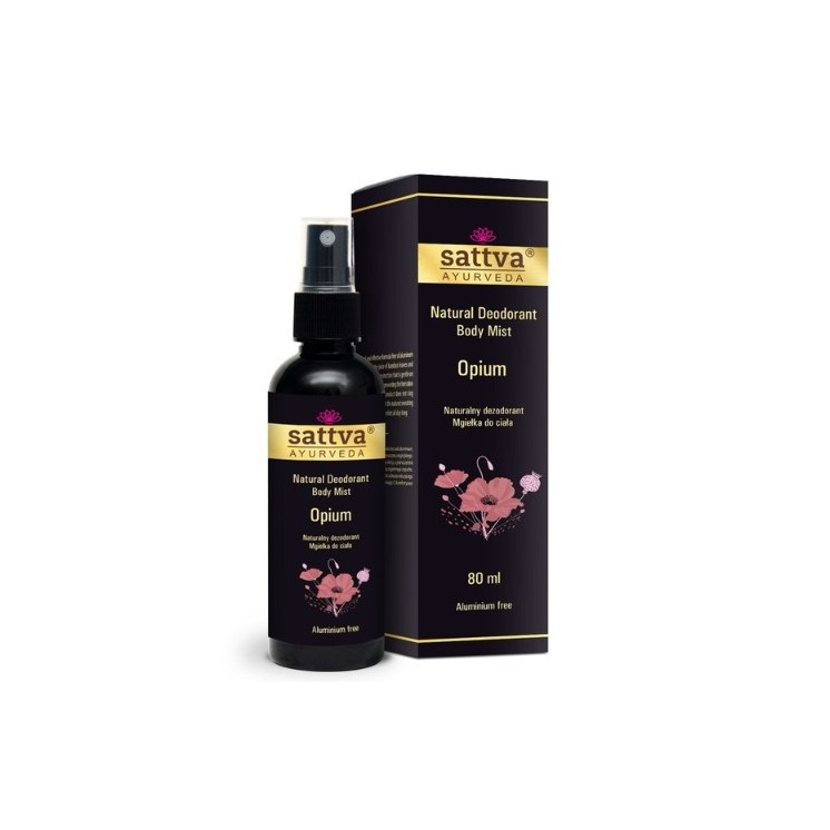 Sattva Ayurveda Opium natural Deodorant - body mist 80 ml