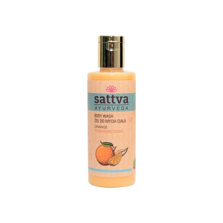 Sattva Ayurveda Body wash gel Oranje 210 ml