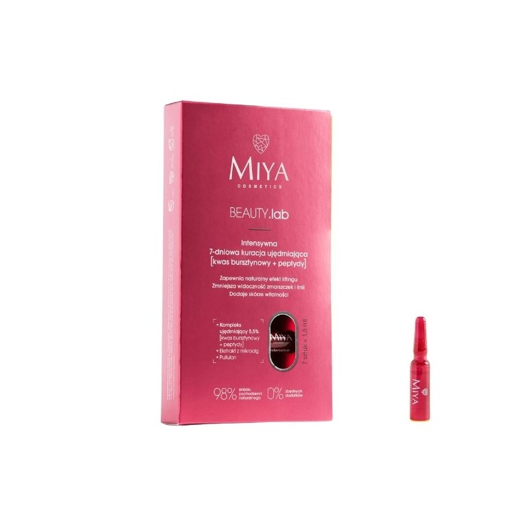 Miya BEAUTY .lab intensive 7-day firming facial treatment Succinic acid and peptides 5 ml