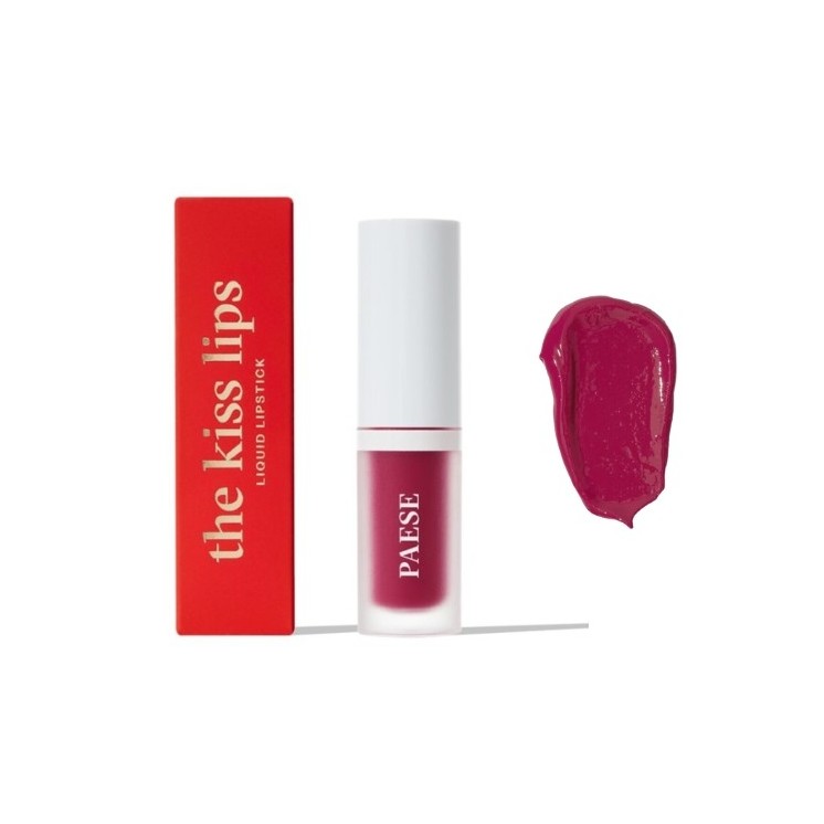 Paese Red Kiss Lips Matte romige vloeibare lippenstift 05 Raspberry 3,4 ml