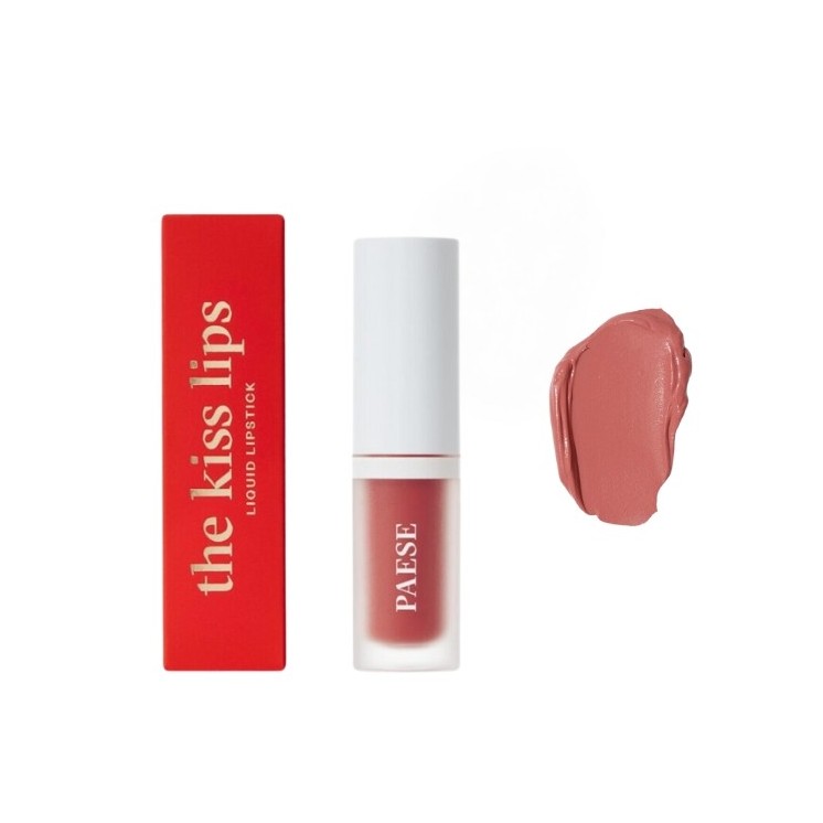 Paese The Kiss Lips Matte romige vloeibare lippenstift 02 Nude Coral 3,4 ml