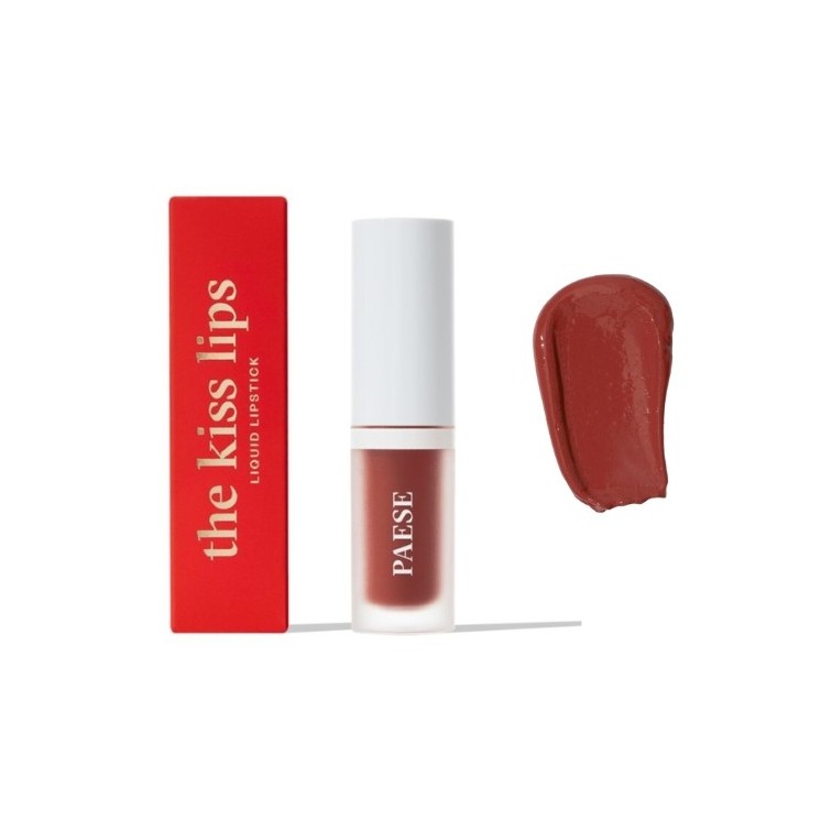 Paese The Kiss Lips Matte Creamy Liquid Lipstick 04 Rusty Red 3.4 ml