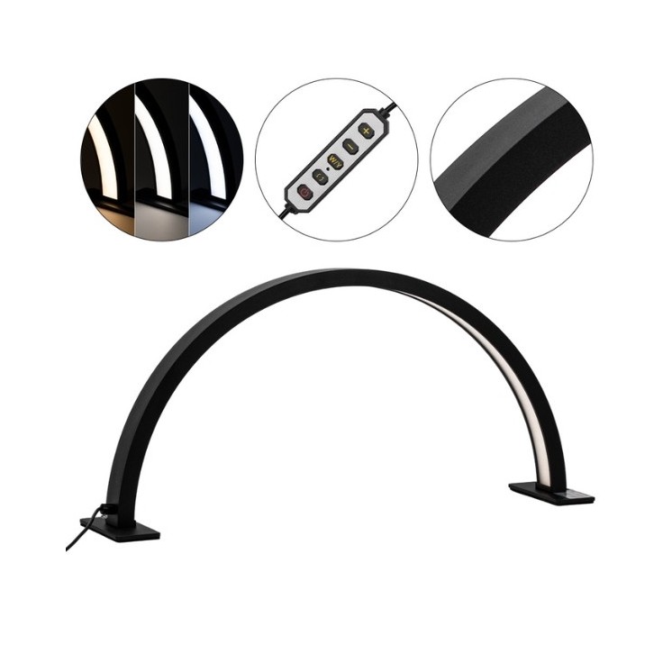 LED beauty lamp arc HQ-55X 25W desk shadowless black size S