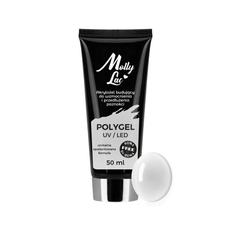 MollyLac Polygel Aufbau-Acrylgel Mollylac Hema/di- Hema free Clear 50 ml