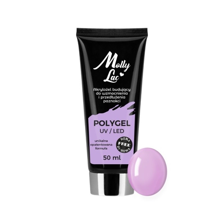 MollyLac Polygel Aufbau-Acrylgel Mollylac Hema/di-Hema Wild Orchid 50 ml
