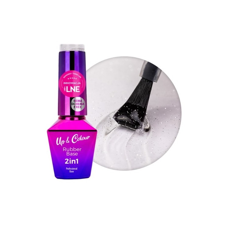 Rubber Base 2in1 Up& Colour MollyLac Frozen Hema/di- Hema free 10 g nr. 2