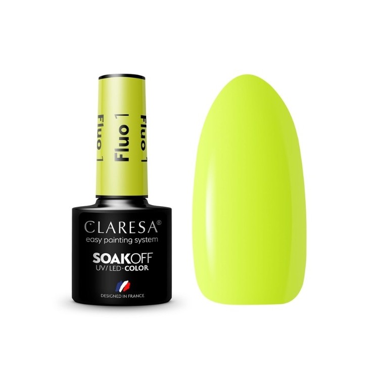 Лак для нігтів Claresa Fluo Hybrid /1/ 5 г