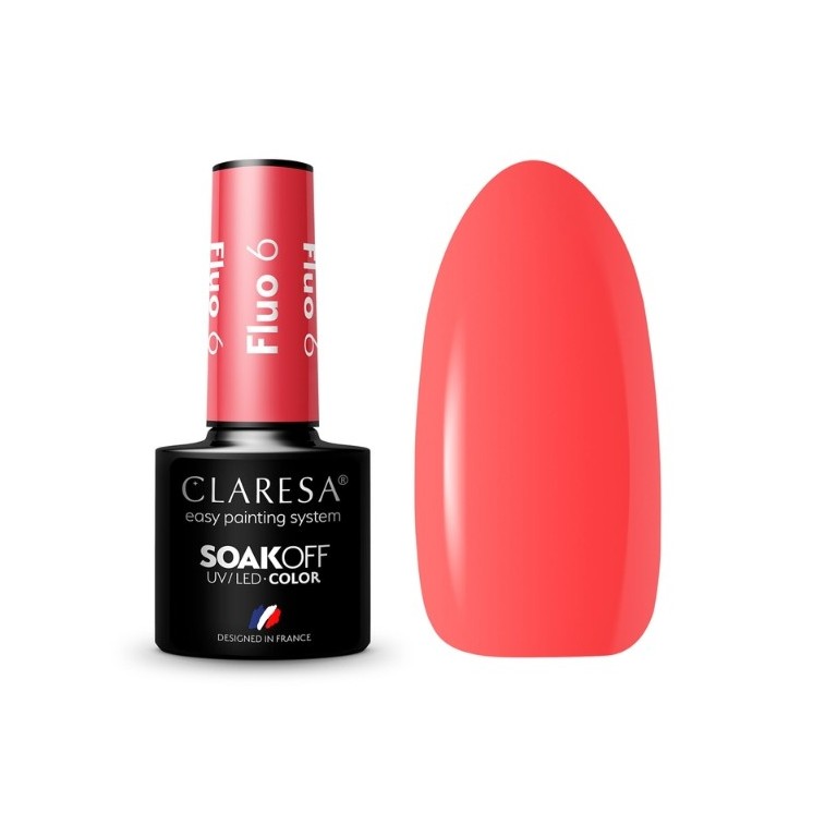 Лак для нігтів Claresa Fluo Hybrid /6/ 5 г