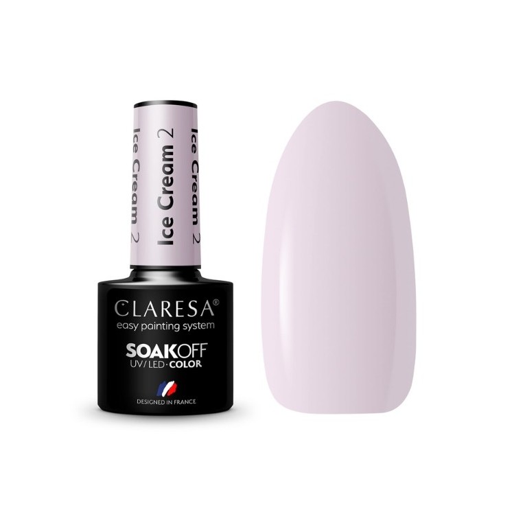 Лак для нігтів Claresa Ice Cream Hybrid /2/ 5 г