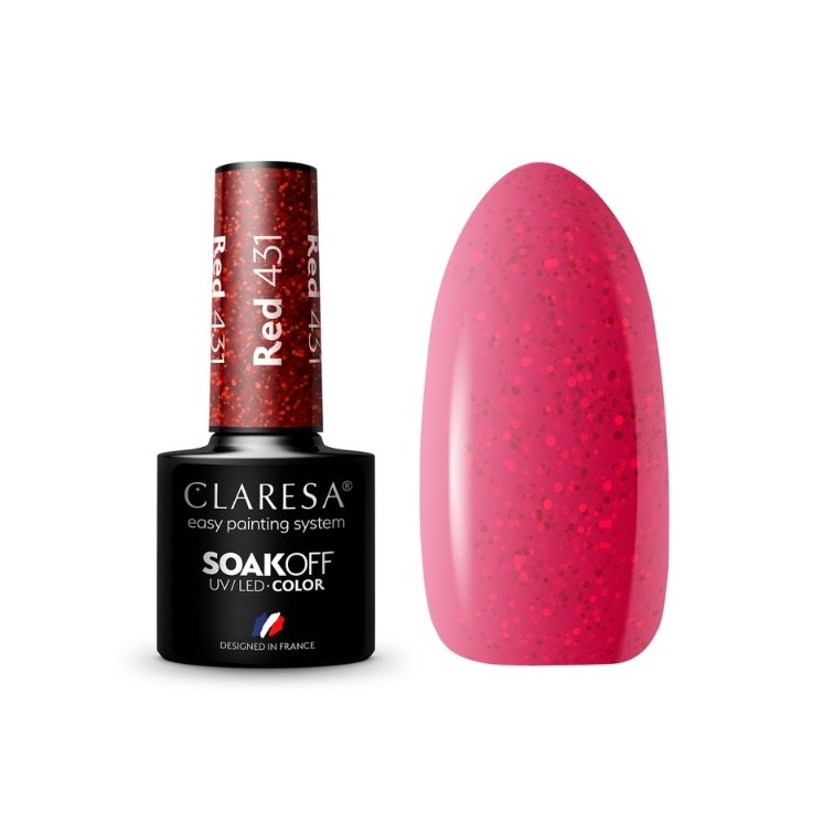 Лак для нігтів Claresa Red Hybrid /431/ 5 г