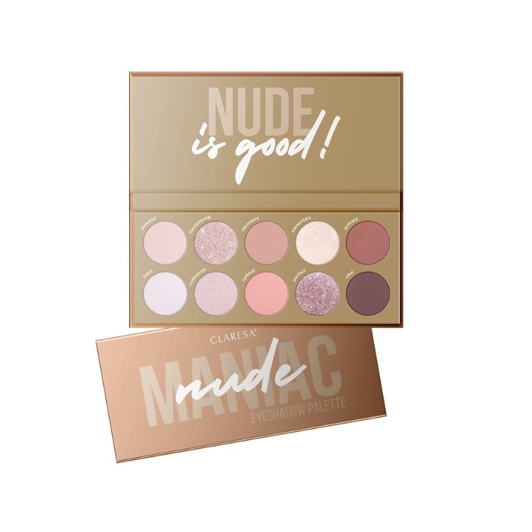 Claresa Nude Maniac Lidschatten-Palette 12 g