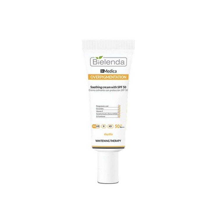 Bielenda Dr Medica OVERPIGMENTATION заспокійливий денний крем для обличчя SPF50 50 мл