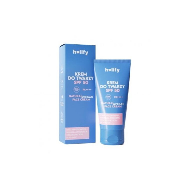 Holify hyaluronzuur gezichtscrème SPF50 50 ml