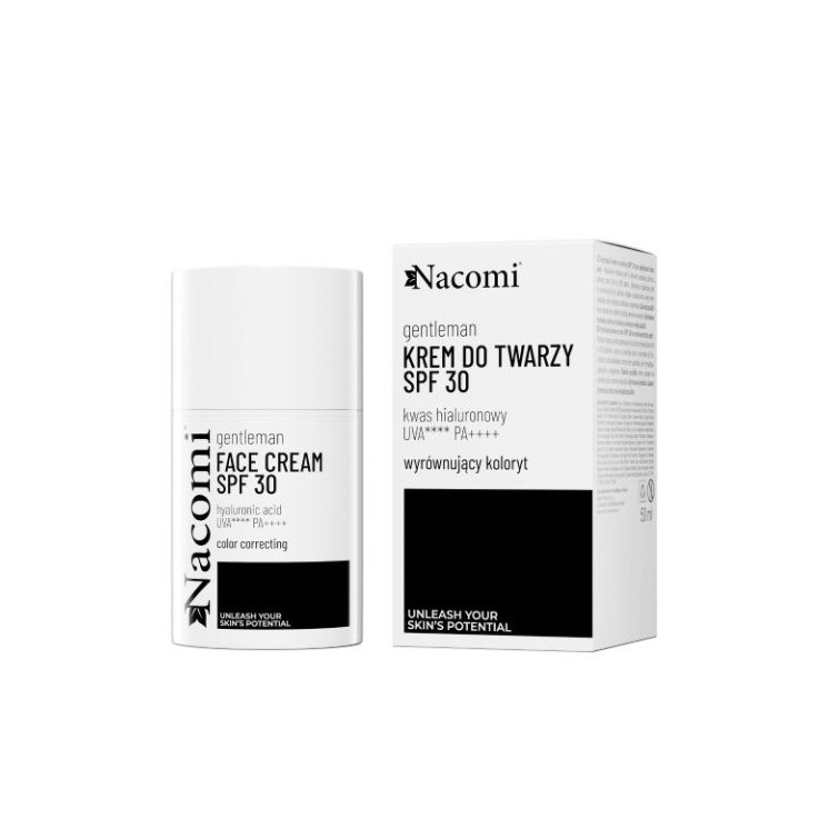 Nacomi Gentelman Крем для обличчя для чоловіків SPF30 , вирівнює тон, 50 мл