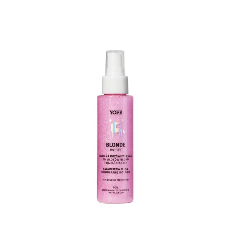 YOPE BLOND my HAIR Освітлюючий туман для світлого та освітленого волосся кварцова слюда 100 мл