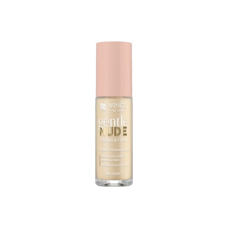 AA Wings of Color Gentle Nude Foundation Покривна основа- serum 401 Ivory 30 мл