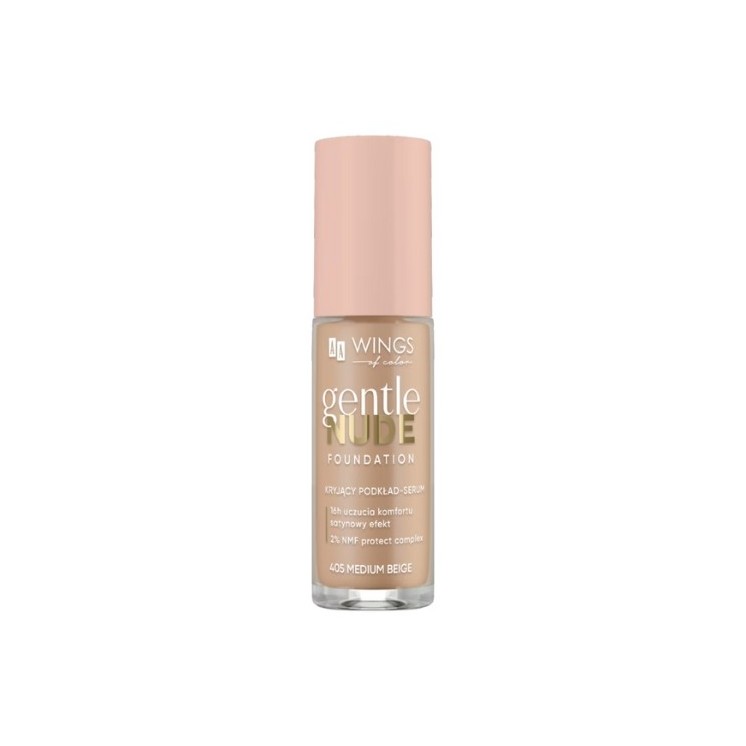 AA Wings of Color Gentle Nude Foundation Покриваюча основа- serum 405 Medium Beige 30 мл