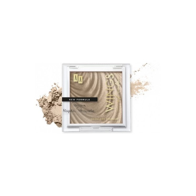 AA Wings of Color Glass Highlighter Багатофункціональний хайлайтер з ефектом скла 02 Gold Glow 7 г