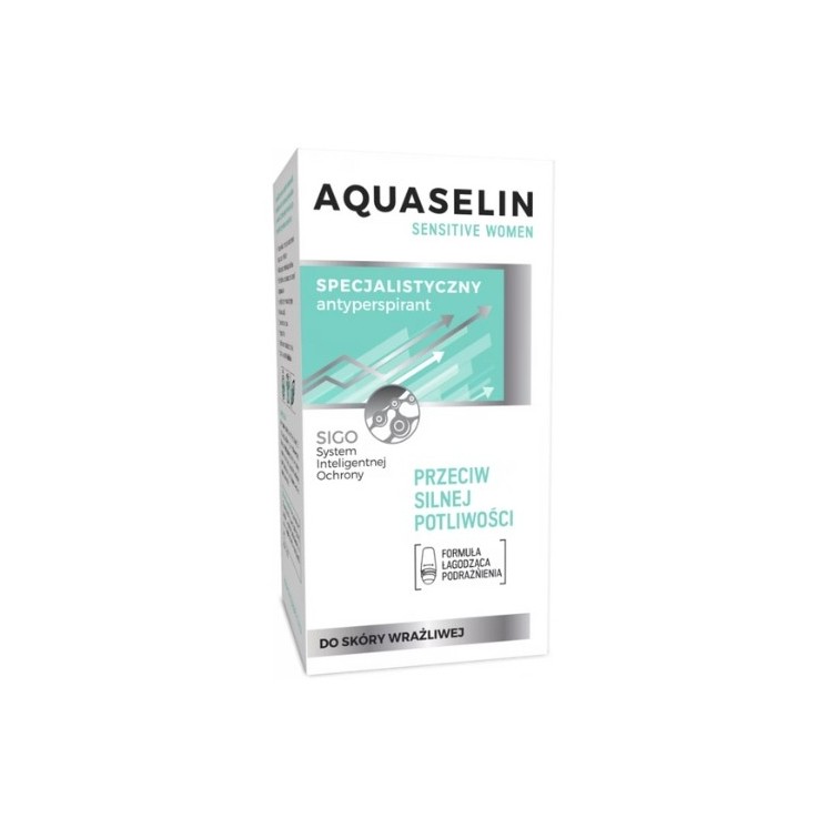 Aquaselin Sensitive Women Roll-on against severe sweating 50 ml