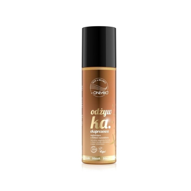 Експрес-кондиціонер для волосся OnlyBio Hair in Balance Smoothing з ефектом освітлення 200 мл