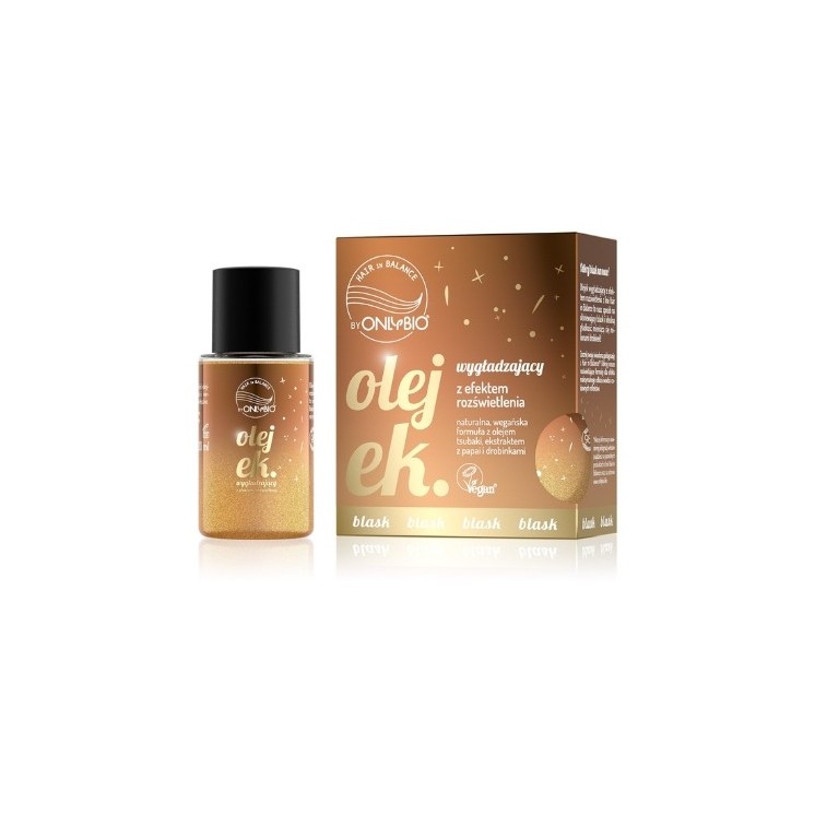 OnlyBio Hair in Balance Розгладжуюча олія для волосся з ефектом освітлення 20 мл