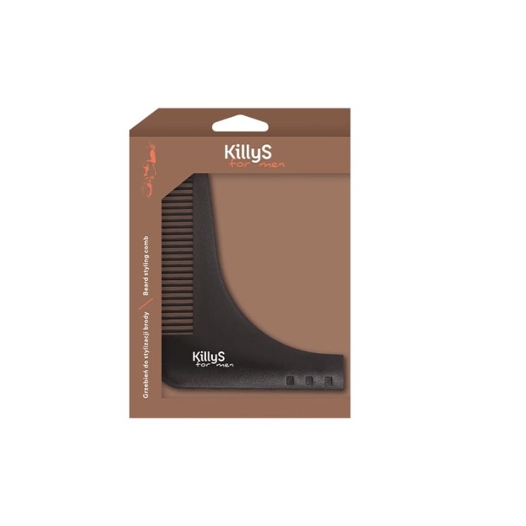 KillyS For Men wooden beard styling comb 1 piece