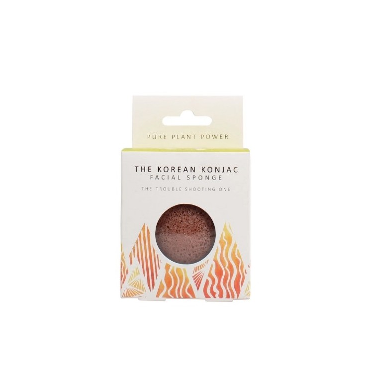 Корейська губка Konjac Sponge Company Konjac Sponge Fire 1 шт