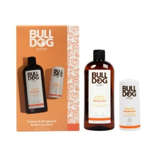 Bulldog Body Lemon & Bergamot lichaamsverzorgingsset: Douchegel 500 ml + Anti-transpirant Roll-on 75 ml