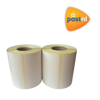 Post.NL Versandetikett weiß, 102 mm x 150 mm, 300 Etiketten auf einer Rolle, 25 mm Kern, ECO Thermo, langlebig, 2er-Pack