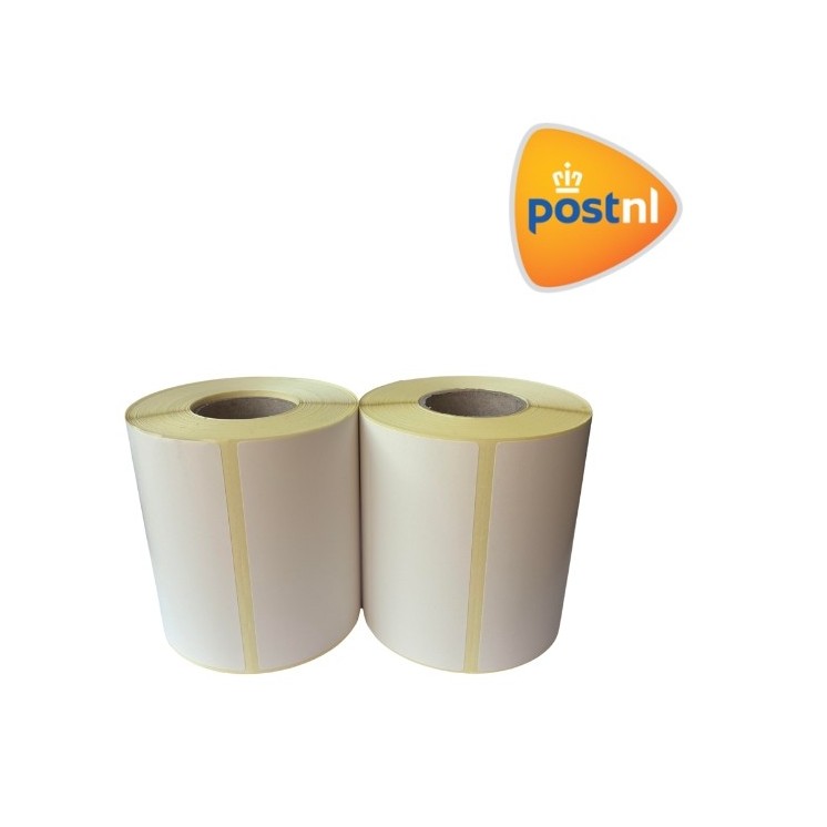 Транспортна етикетка Post.NL біла, 102 мм x 150 мм, 300 етикеток у рулоні, серцевина 25 мм, термо ECO , міцна упаковка з 2 шт.