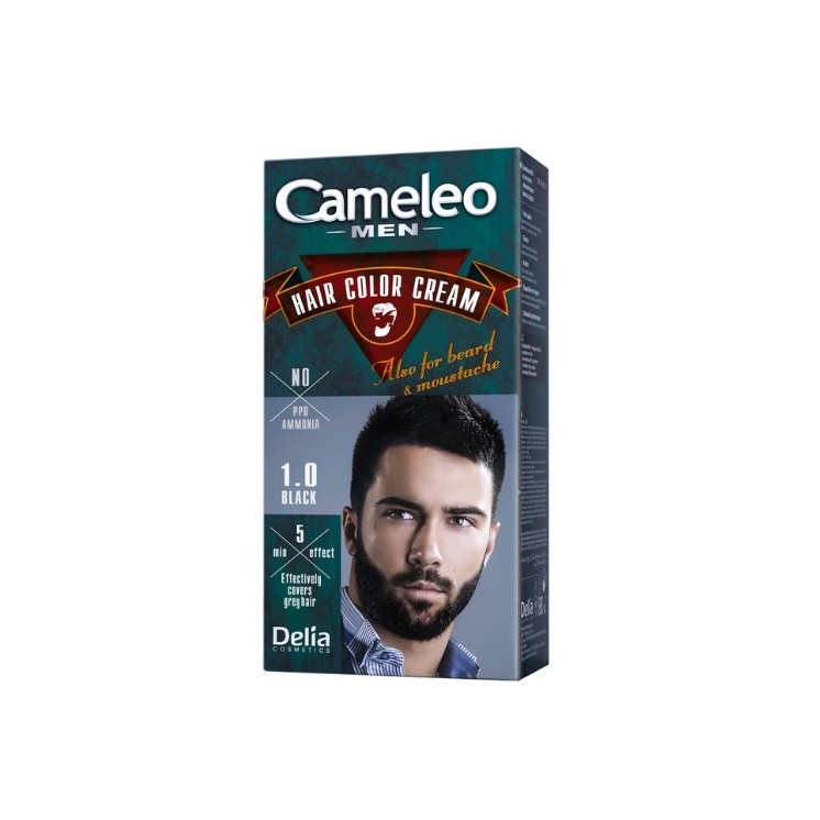 Delia Cameleo Men Фарба для волосся та бороди чоловіча /1.0/ Black 30 мл