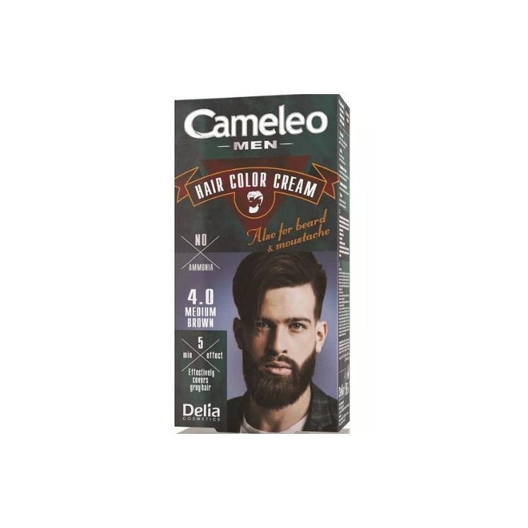 Delia Cameleo Men Фарба для волосся та бороди чоловіча /4.0/ Medium Brown мл