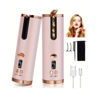Акумуляторна автоматична плойка Pink 1 шт
